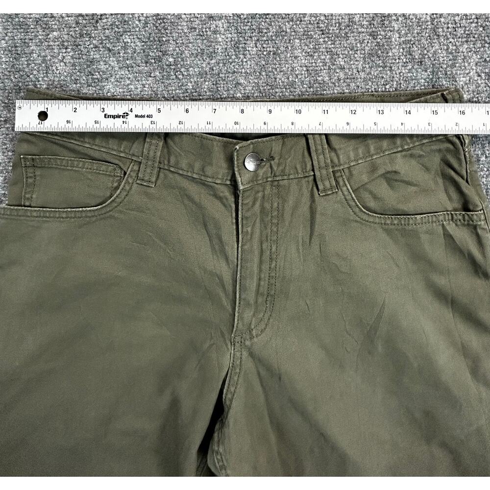 Carhartt Relaxed Fit Cargo Cut Off Shorts Olive Green Men's Size 33 Canvas - Picture 6 of 6